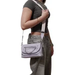 Chic Chain Bag: Καπιτονέ χαστί τσάντα για στυλάτες εμφανίσεις, Λιλά - CX-1343 - Image 2
