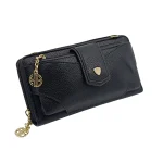 Wallet to Bag: Μεγάλο Πορτοφόλι που Γίνεται Τσαντάκι, Μαύρο - WS-1563 - Image 2
