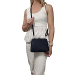 Stomio Elegance Crossbody: Τσάντα Χιαστί με Κλασικό Κούμπωμα Και 3 θήκες, Μπλε - CX-1384 - Image 2