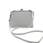Stomio Elegance Crossbody: Τσάντα Χιαστί με Κλασικό Κούμπωμα Και 3 θήκες, Λευκό - CX-1389 - Image 4