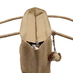 Island Escape Bag: Η Ψάθινη Τσάντα του Καλοκαιριού, Μπέζ ψάθα - HB-4004 - Image 3