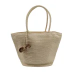 Island Escape Bag: Η Ψάθινη Τσάντα του Καλοκαιριού, Φυσική ψάθα - HB-4005