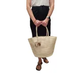 Island Escape Bag: Η Ψάθινη Τσάντα του Καλοκαιριού, Φυσική ψάθα - HB-4005 - Image 2