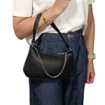 Trend Setter: The Black Bag with Removable Chain, Μαύρο - HB-4024 - Image 4