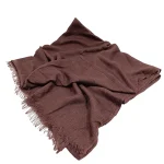 Warm Touch: Πασμίνα με Φυσική Υφή και Στυλ Καφέ - SC-1342 - Image 2