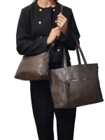 Daily Comfort Set: Πρακτικό & Ελαφρύ Σετ Τσαντών, Γκρι - SET-0007 - Image 2
