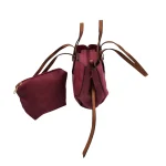 Suede Elegance Duo: Το δίχρωμο σετ που ολοκληρώνει κάθε εμφάνιση, Μπορντό|Καφέ - SET-0013 - Image 4