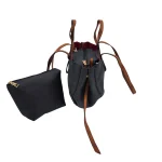 Suede Elegance Duo: Το δίχρωμο σετ που ολοκληρώνει κάθε εμφάνιση, Μαύρο|Καφέ - SET-0016 - Image 4
