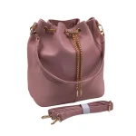 Pure Bucket Bag: Το πουγκί της σύγχρονης γυναίκας, Ροζ - HB-4085