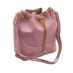 Pure Bucket Bag: Το πουγκί της σύγχρονης γυναίκας, Ροζ - HB-4085 - Image 4