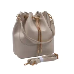 Pure Bucket Bag: Το πουγκί της σύγχρονης γυναίκας, Εκρού - HB-4090