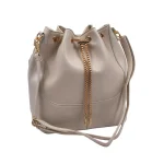 Pure Bucket Bag: Το πουγκί της σύγχρονης γυναίκας, Εκρού - HB-4090 - Image 4