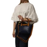 Classic Fold Tote – Η διαχρονική επιλογή της ημέρας, Μπλε - HB-4099 - Image 2