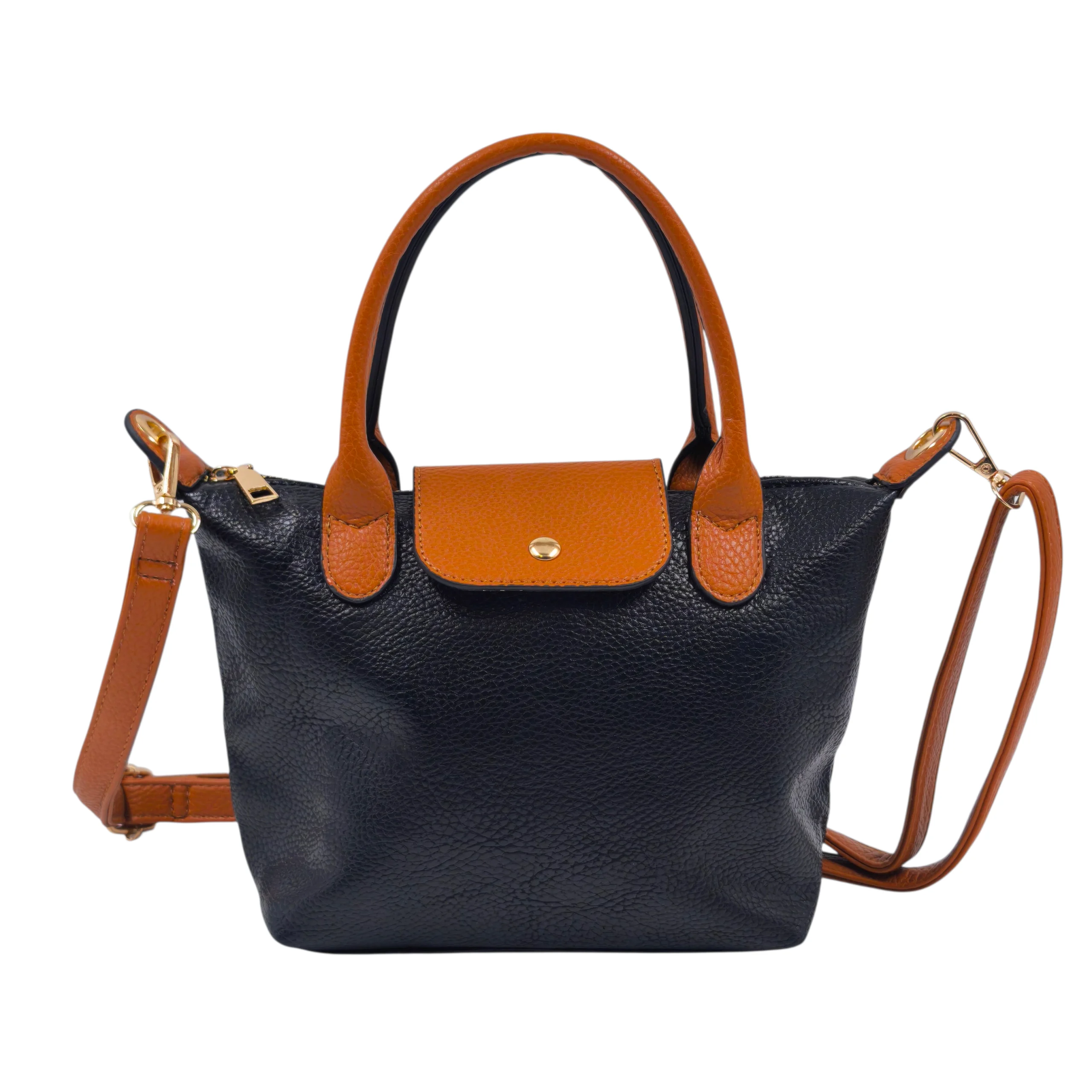 HB-4102-1 Classic Fold Tote – Η διαχρονική επιλογή της ημέρας, Μαύρο - HB-4102 - Image 1