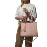 Urban Studs Bag: Για καθημερινές εμφανίσεις με χαρακτήρα, Ροζ - HB-4103 - Image 2