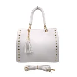 Urban Studs Bag: Για καθημερινές εμφανίσεις με χαρακτήρα, Λευκό - HB-4105