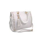 Urban Studs Bag: Για καθημερινές εμφανίσεις με χαρακτήρα, Λευκό - HB-4105 - Image 3