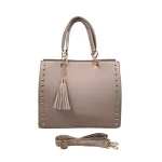 Urban Studs Bag: Για καθημερινές εμφανίσεις με χαρακτήρα, Μπεζ - HB-4106