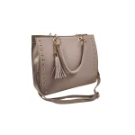 Urban Studs Bag: Για καθημερινές εμφανίσεις με χαρακτήρα, Μπεζ - HB-4106 - Image 3