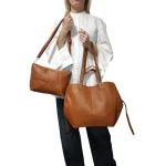 Tote & Cross Set: Το απόλυτο καθημερινό δίδυμο, Καφέ - SET-0017 - Image 2