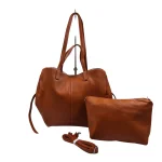 Tote & Cross Set: Το απόλυτο καθημερινό δίδυμο, Καφέ - SET-0017 - Image 4