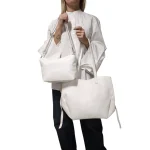 Tote & Cross Set: Το απόλυτο καθημερινό δίδυμο, Λευκό - SET-0018 - Image 2