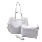 Tote & Cross Set: Το απόλυτο καθημερινό δίδυμο, Λευκό - SET-0018 - Image 4