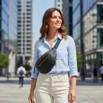 City Motion: Μεσαία μπανάνα με απλό σχεδιασμό και λειτουργικότητα για καθημερινή χρήση, Μαύρο - CX-1499 - Image 4