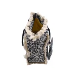 Safari Beach Style: Σετ Τσάντα με Πορτοφολάκι σε Animal Print, Λεοπάρ Ασπρόμαυρο - ΗΒ-4135 - Image 4