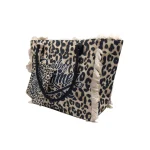 Safari Beach Style: Σετ Τσάντα με Πορτοφολάκι σε Animal Print, Λεοπάρ Μπεζ - ΗΒ-4136 - Image 3