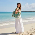 Boho Summer Vibes: Σετ Τσάντα με Πορτοφολάκι με Mandala Μοτίβα, Πολύχρωμο Πρασινο - HB-4144 - Image 2