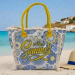 Boho Summer Vibes: Σετ Τσάντα με Πορτοφολάκι με Mandala Μοτίβα, Πολύχρωμο Κίτρινο - HB-4146 - Image 3