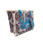 Boho Summer Vibes: Σετ Τσάντα με Πορτοφολάκι με Mandala Μοτίβα, Πολύχρωμο Γαλάζιο - HB-4147 - Image 4
