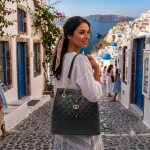 Timeless Bag: Διαχρονικό Πουγκί με καπιτονέ σχεδιασμό, Μαύρο - HB-4031 - Image 2