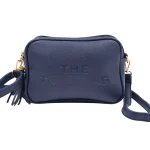The Tote Bag Crossover: Χιαστί τσάντα με 2 θήκες και διακοσμητικό φουντάκι, Μπλε - CX-1524 - Image 4