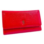 Red Croc Pocket: Πορτοφόλι με Εξωτερική Θήκη, Κόκκινο - WS-1607