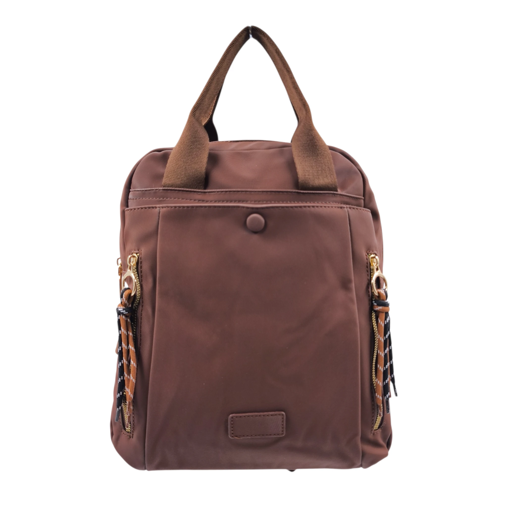 BP-1387-1 Ravenna: Casual αδιάβροχο σακίδιο πλάτης για την πόλη και τα ταξίδια, Καφέ - BP-1387 - Image 1