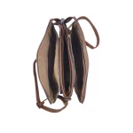 Charro Amalfi: Casual crossover τσάντα με λογότυπο "The Tote Bag" και πολλαπλές θήκες οργάνωσης, Ταμπά - CX-1548 - Image 4