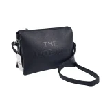Charro Amalfi: Casual crossover τσάντα με λογότυπο "The Tote Bag" και πολλαπλές θήκες οργάνωσης, Μαύρο - CX-1551