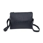 Charro Amalfi: Casual crossover τσάντα με λογότυπο "The Tote Bag" και πολλαπλές θήκες οργάνωσης, Μαύρο - CX-1551 - Image 3
