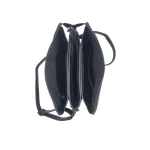Charro Amalfi: Casual crossover τσάντα με λογότυπο "The Tote Bag" και πολλαπλές θήκες οργάνωσης, Μαύρο - CX-1551 - Image 4