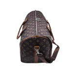 Portofino Grande: Weekend bag με κλασικό print, λαβές από τεχνόδερμα και ρυθμιζόμενο λουρί ώμου, Καφέ - HB-4187 - Image 4