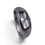 IEKE Luxe Bangle: Ατσάλινο Γυναικείο Ρολόι-Κόσμημα Χειροπέδα, Ασημί - WW-1498